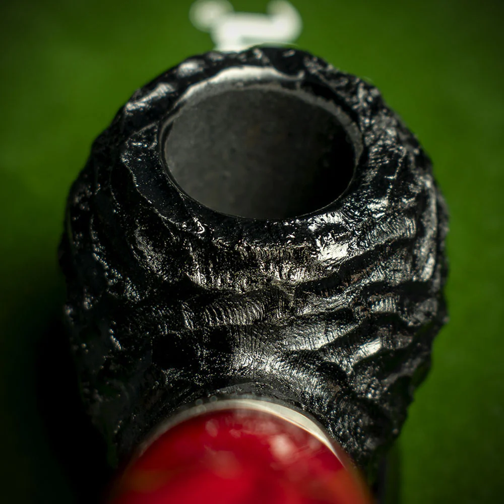 Peterson of Dublin Dracula Rusticated Briar Smoking Pipe - Shape XL02 - Image 7