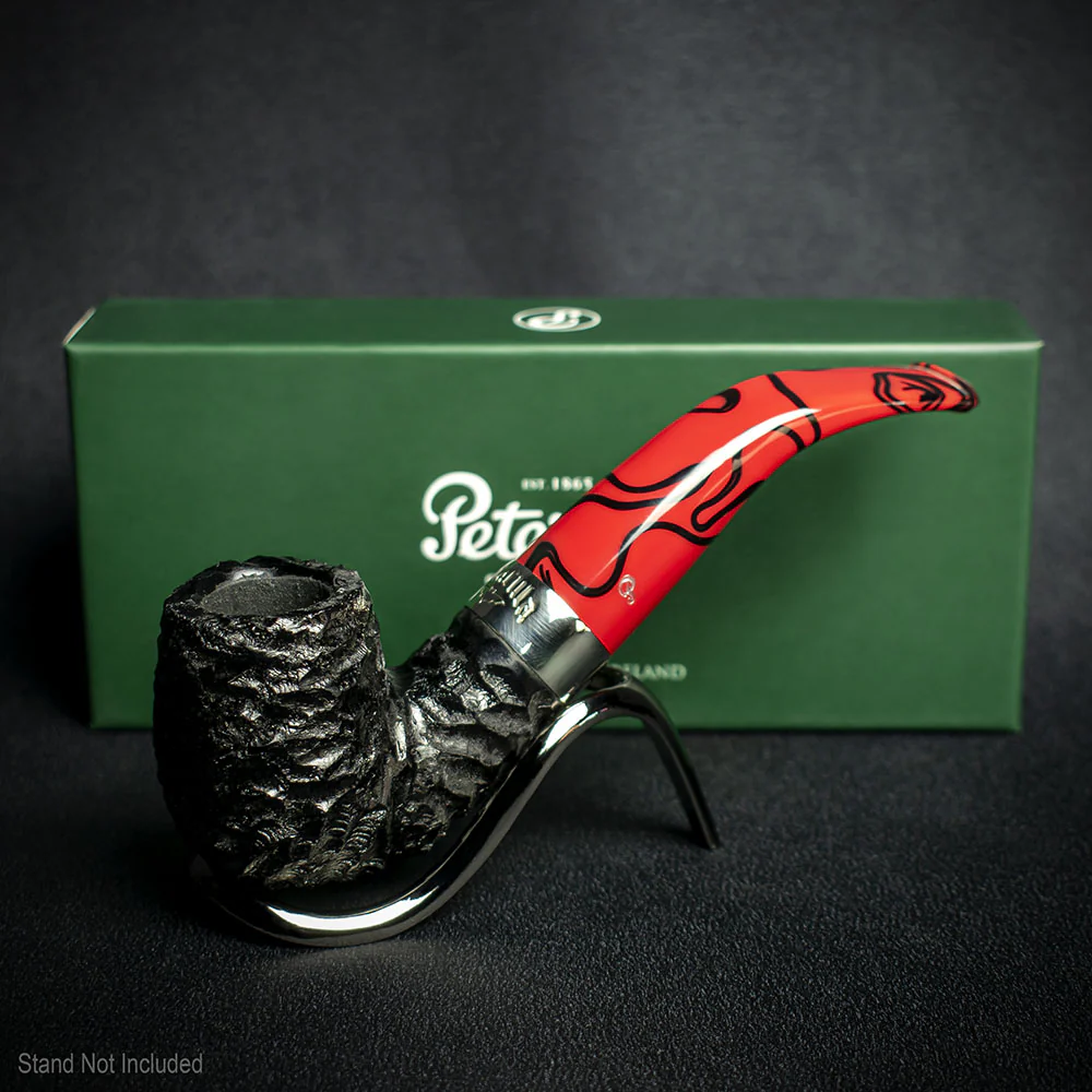 Peterson of Dublin Dracula Rusticated Briar Smoking Pipe - Shape XL90 - Image 2