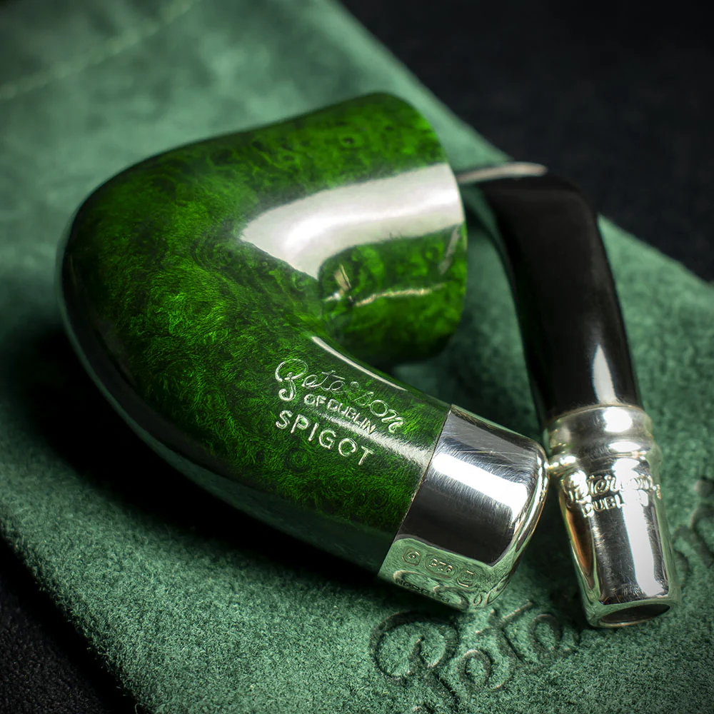 Peterson of Dublin Green Spigot Briar Smoking Pipe - Shape 05 - Image 4