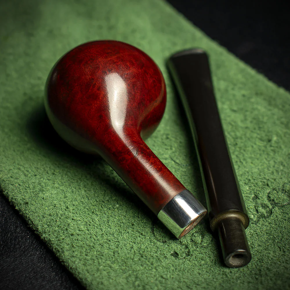 Peterson of Dublin Jnr. Terracotta Silver Mounted Prince Smoking Pipe - Image 4