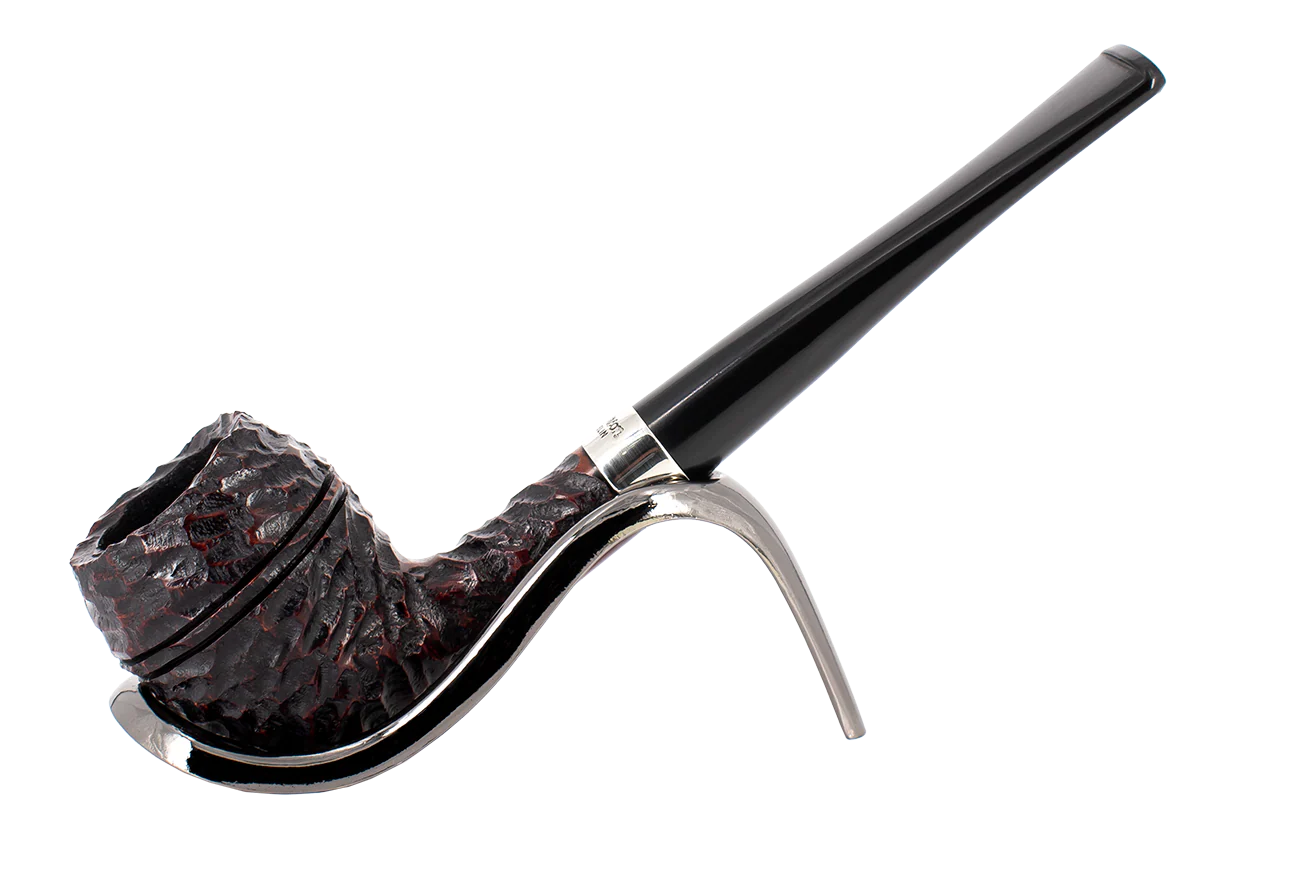 Peterson of Dublin Junior Rusticated Briar Smoking Pipe - Rhodesian