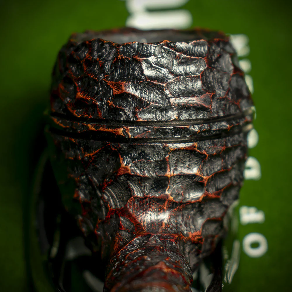 Peterson of Dublin Junior Rusticated Briar Smoking Pipe - Rhodesian - Image 7