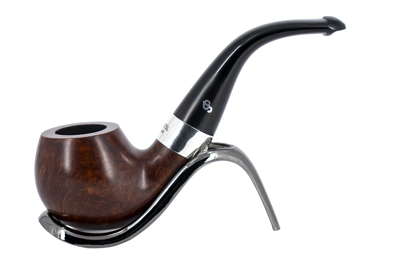 Peterson of Dublin Kildare Silver Mounted Briar Pipe - Shape No.03 9mm Filter