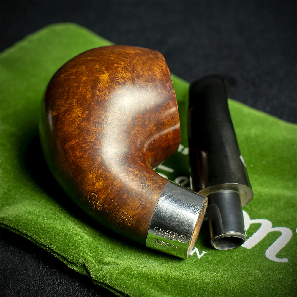 Peterson of Dublin Kildare Silver Mounted Briar Pipe - Shape No.03 9mm Filter - Image 4