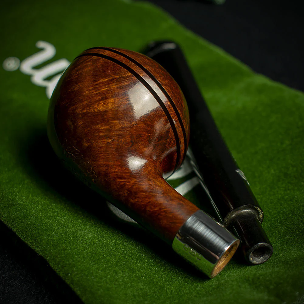 Peterson of Dublin Kildare Silver Mounted Briar Smoking Pipe - Shape 411 - Image 4