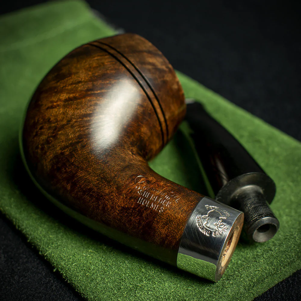 Peterson of Dublin Sherlock Holmes Briar Smoking Pipe - Dark Series Deerstalker Smooth - Image 4
