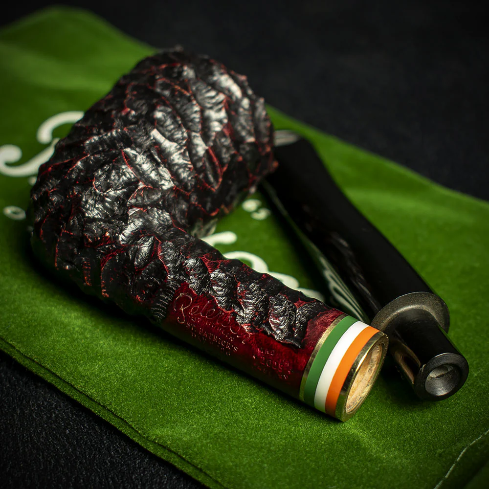 Peterson of Dublin St. Patrick's Day 2026 Rusticated Briar Pipe - Shape 120 - Image 4