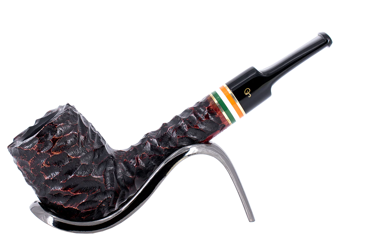 Peterson of Dublin St. Patrick's Day 2026 Rusticated Briar Pipe - Shape 53