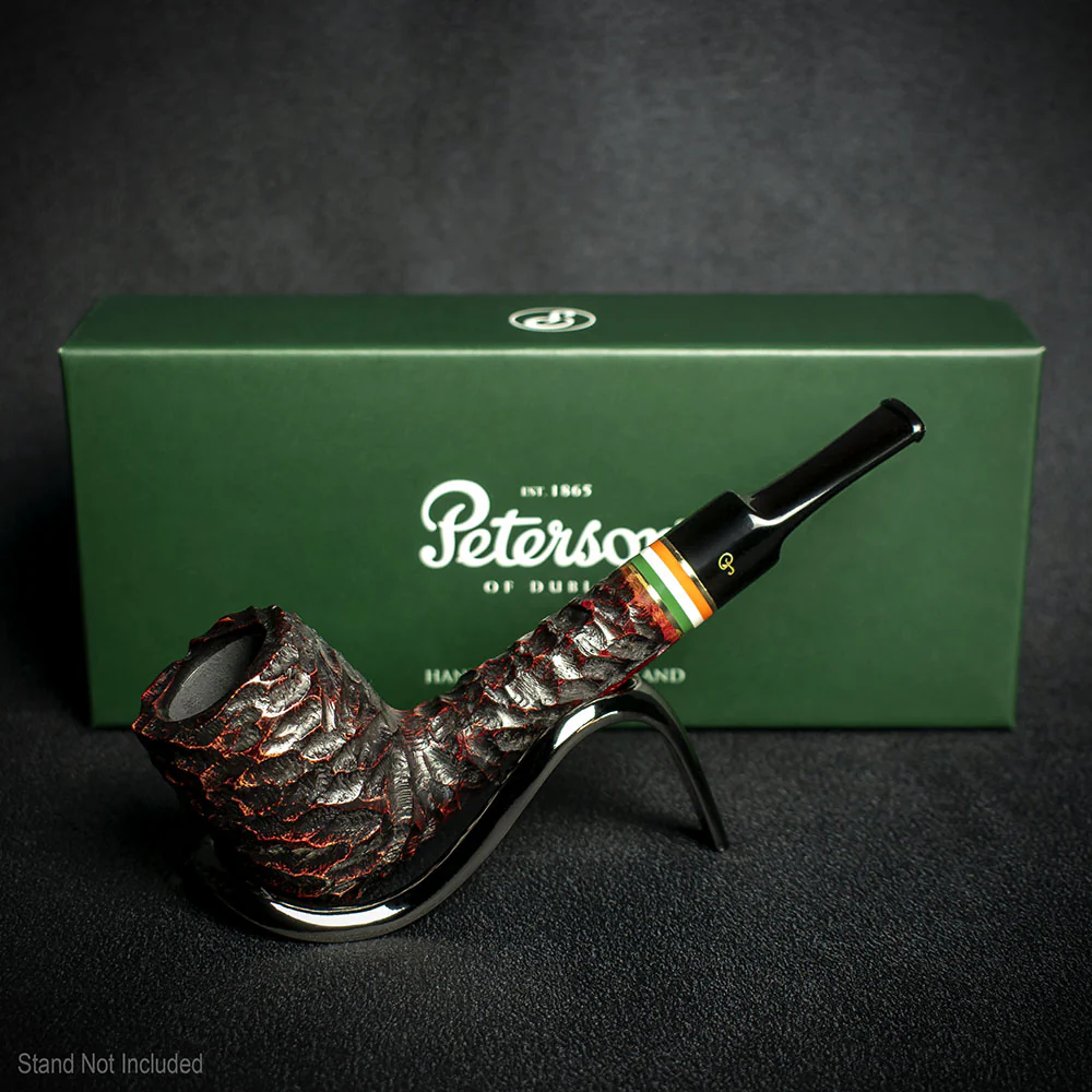 Peterson of Dublin St. Patrick's Day 2026 Rusticated Briar Pipe - Shape 53 - Image 2