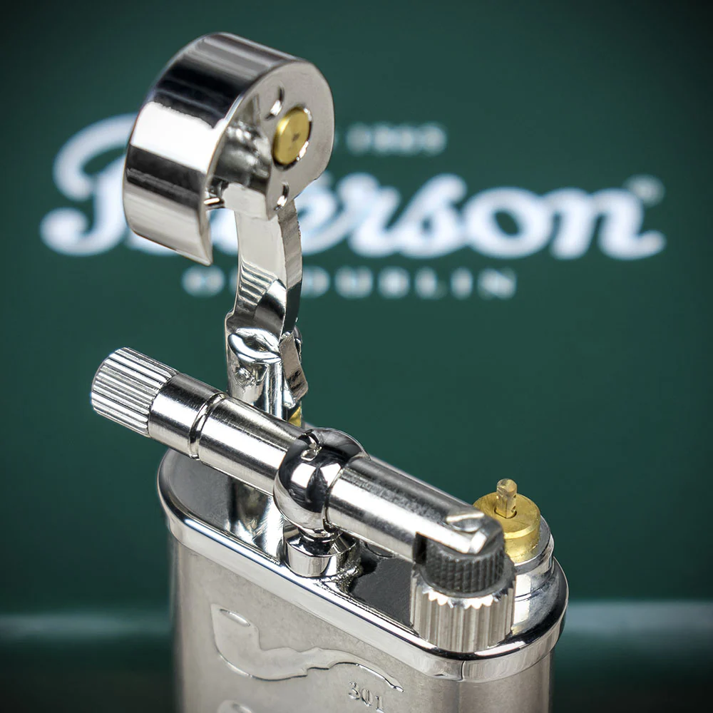 Peterson of Dublin System Metal Pipe Lighter - Brushed Chrome - Image 4