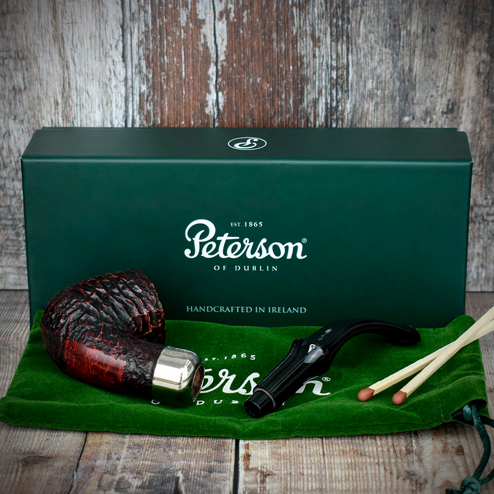 Peterson of Dublin System Rustic Briar Smoking Pipe - Shape No.301 - Image 4