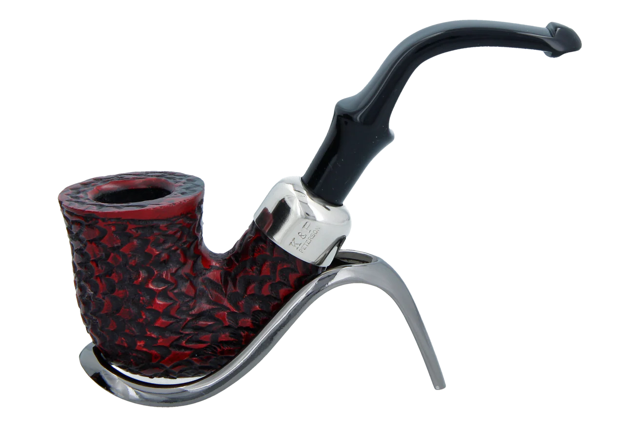 Peterson of Dublin System Rustic Briar Smoking Pipe - Shape No.305