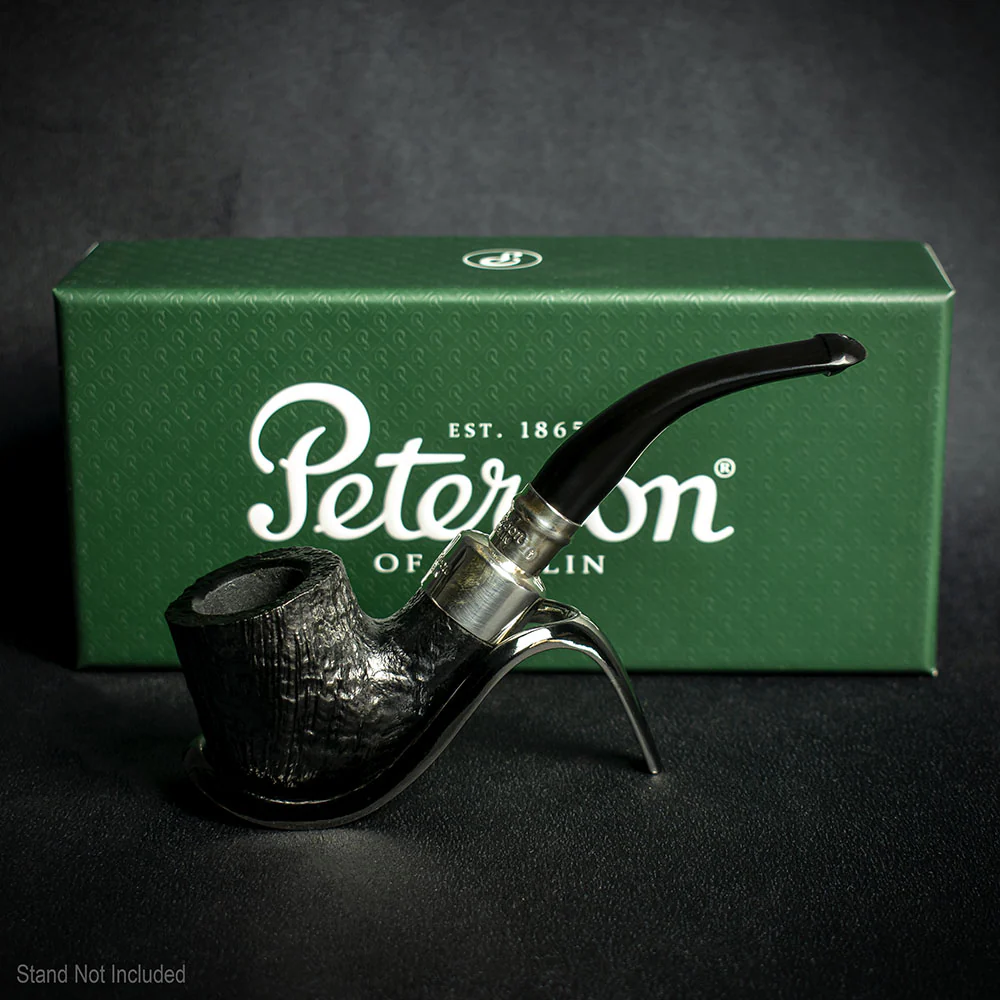 Peterson of Dublin System Spigot Sandblasted Briar Pipe - Shape 301 - Image 2