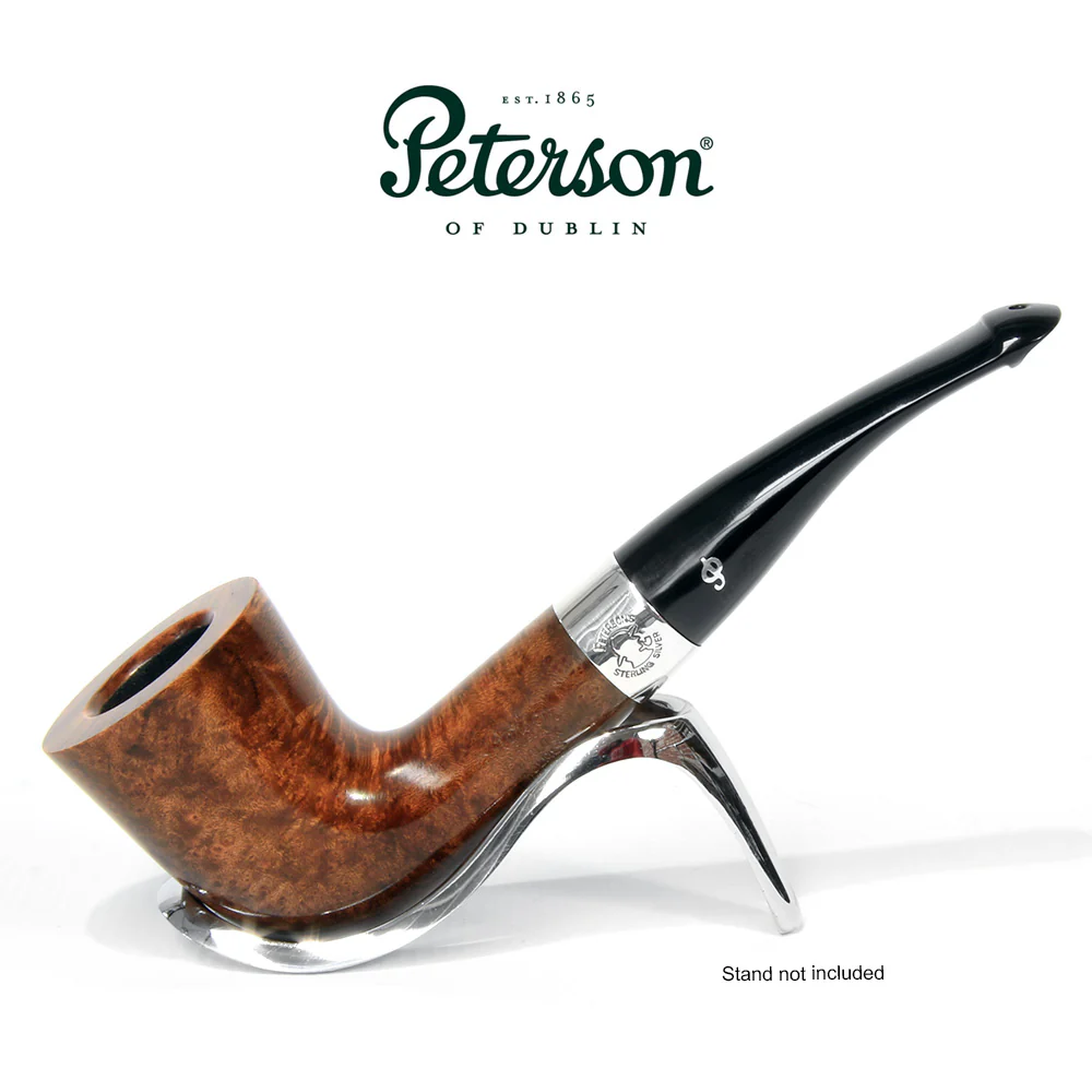 Peterson of Dublin Sherlock Holmes Briar Smoking Pipe - Dark Series Mycroft