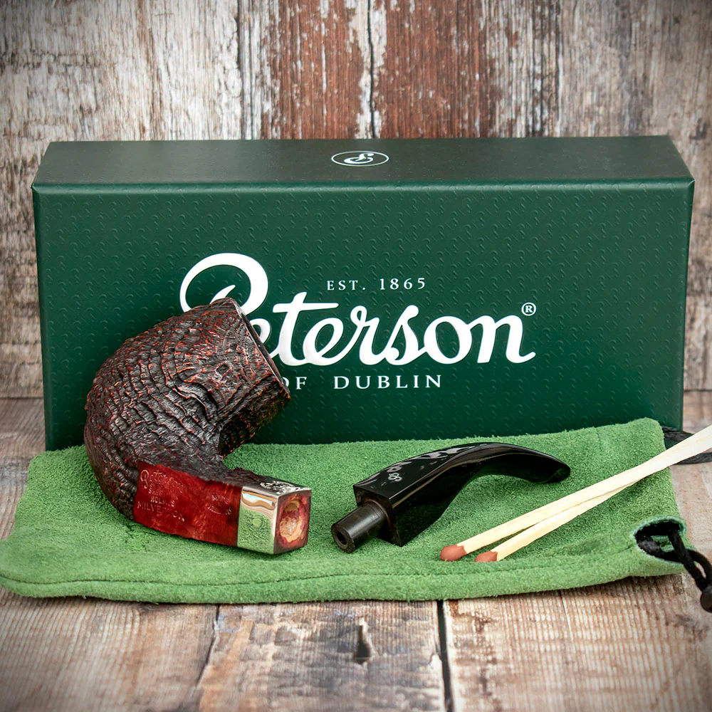 Peterson of Dublin Sherlock Holmes Briar Smoking Pipe - Red Sandblast Milverton - Image 3