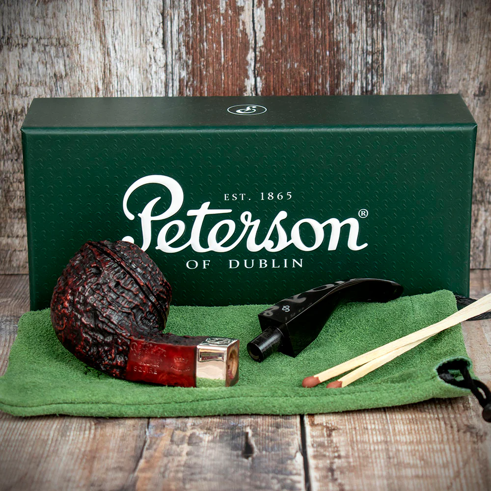 Peterson of Dublin Sherlock Holmes Briar Smoking Pipe - Red Sandblast Squire - Image 3