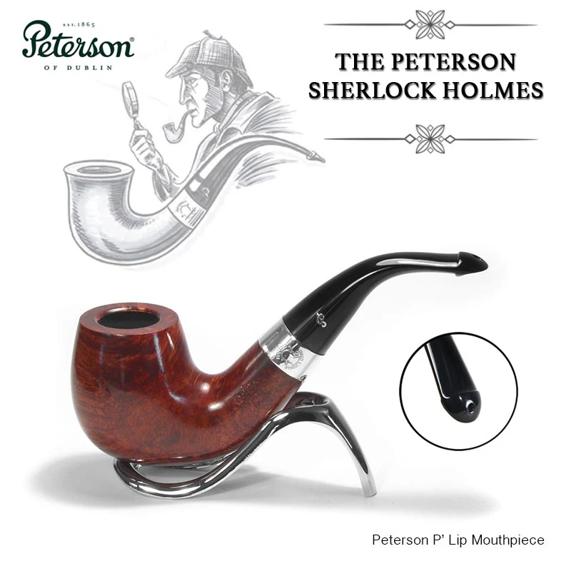 Peterson of Dublin Sherlock Holmes Briar Smoking Pipe - Terracotta Professor