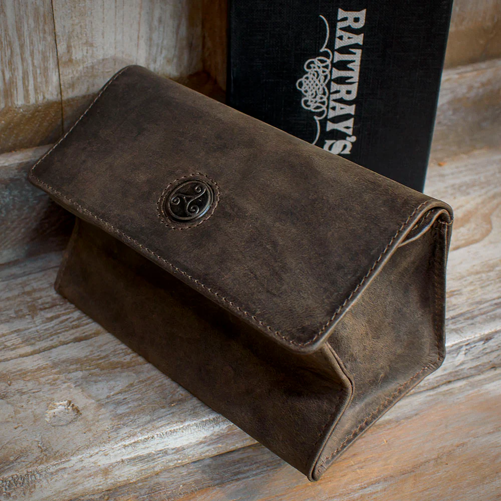 Rattray's Peat Leather Pipe Tobacco Pouch - Large Stand Up 3 - Image 3