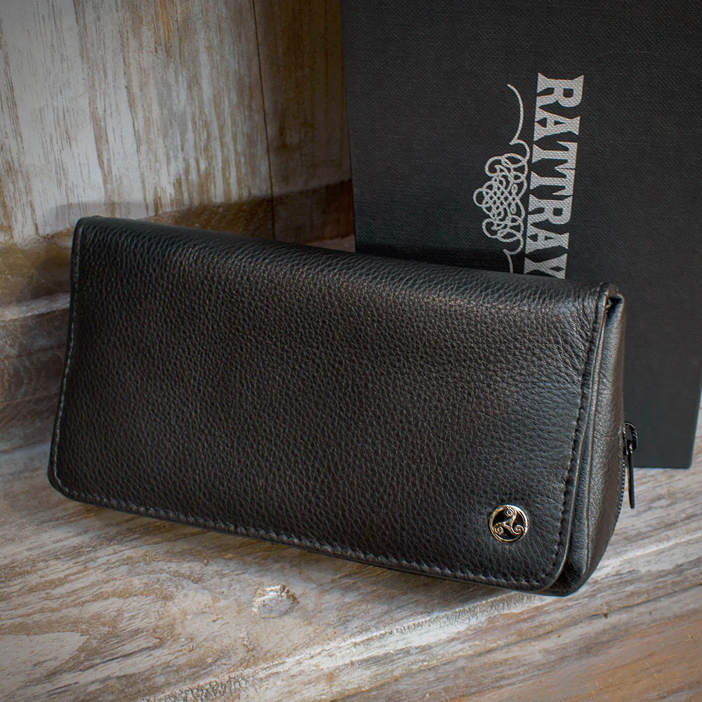 Rattray's Black Knight Leather Pipe Tobacco Pouch - Combo 1