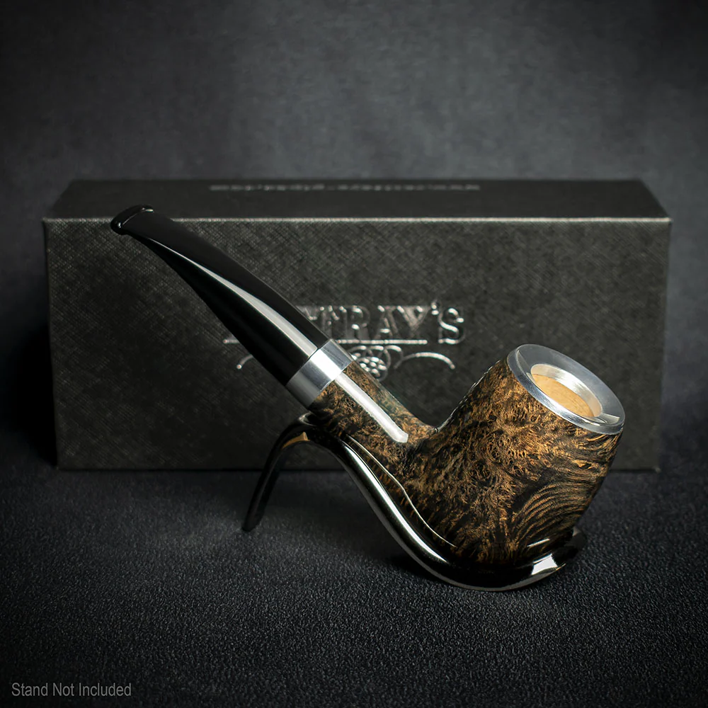 Rattray's Dark Reign Grey Briar Smoking Pipe - Shape 122 - Image 3