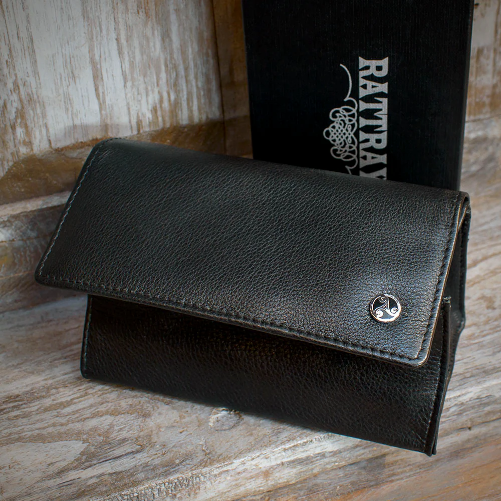Rattray's Black Knight Leather Pipe Tobacco Pouch - Large Stand Up 3 - Image 2