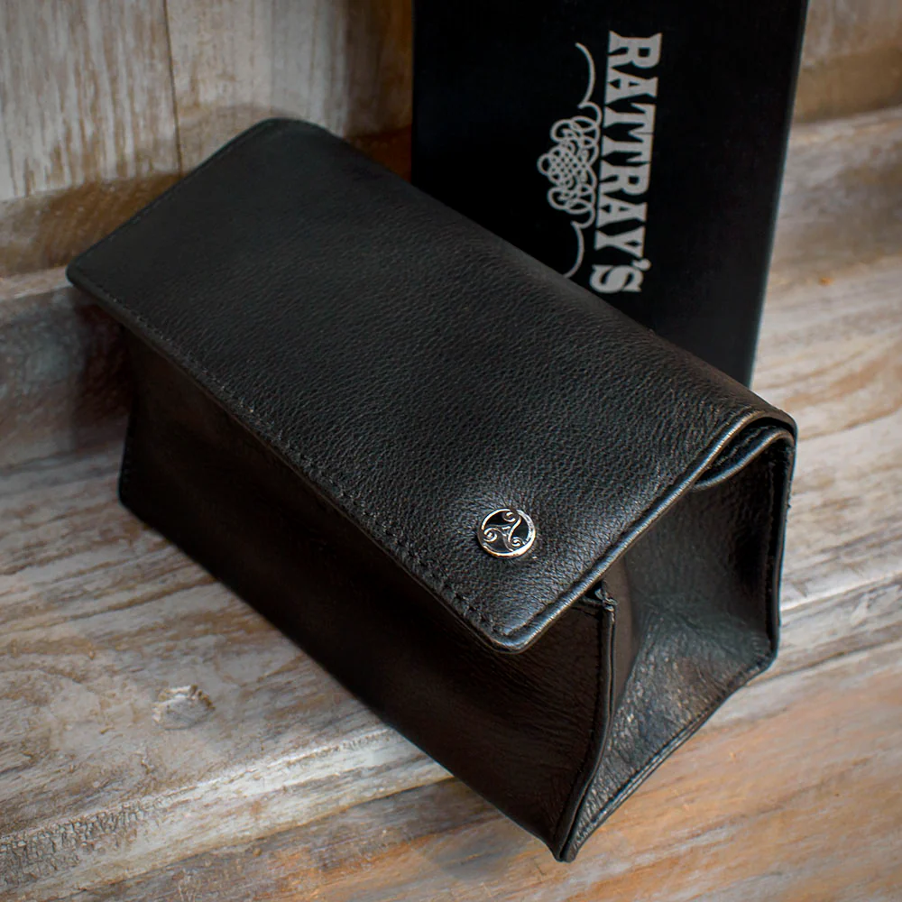 Rattray's Black Knight Leather Pipe Tobacco Pouch - Large Stand Up 3 - Image 3