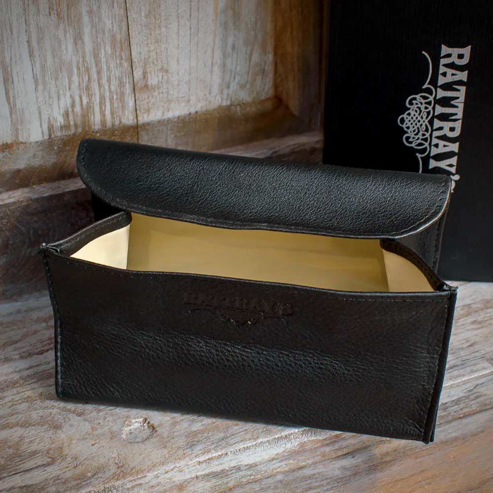 Rattray's Black Knight Leather Pipe Tobacco Pouch - Large Stand Up 3 - Image 4