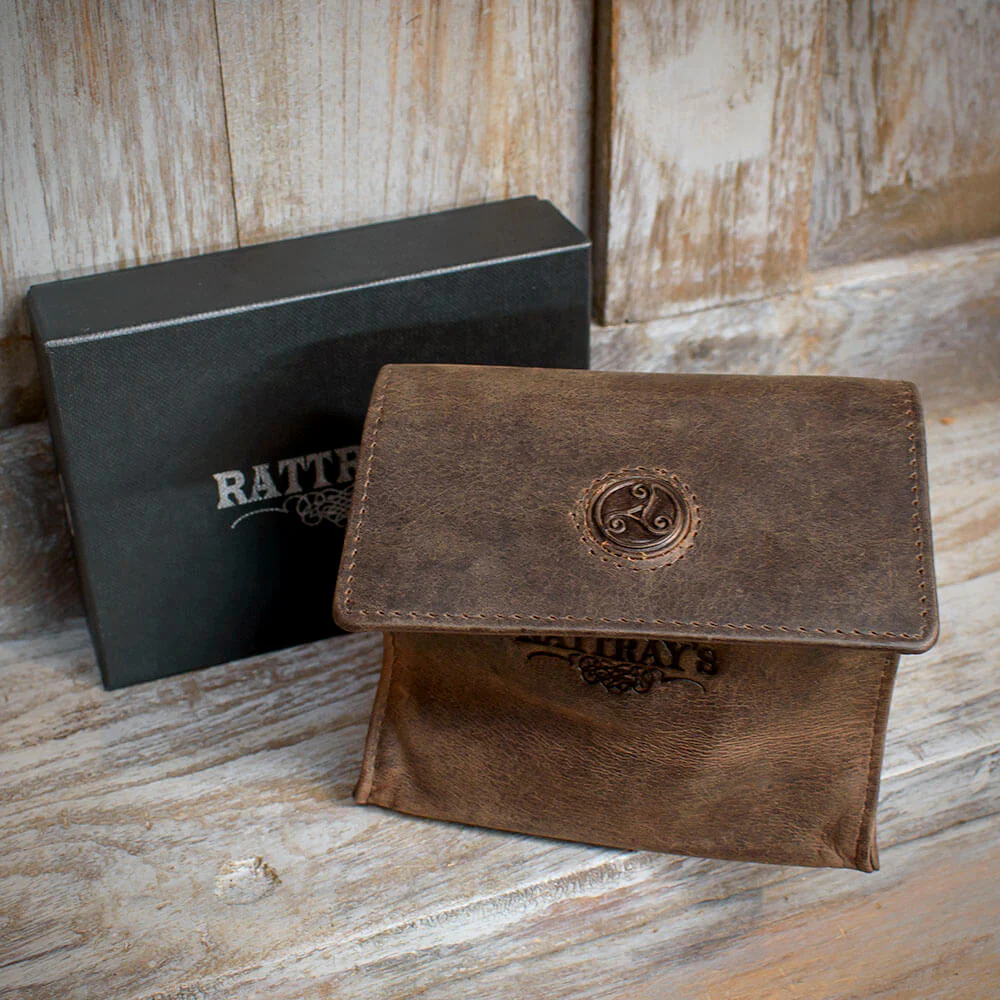 Rattray's Peat Leather Pipe Tobacco Pouch - Small Stand Up 2 - Image 2