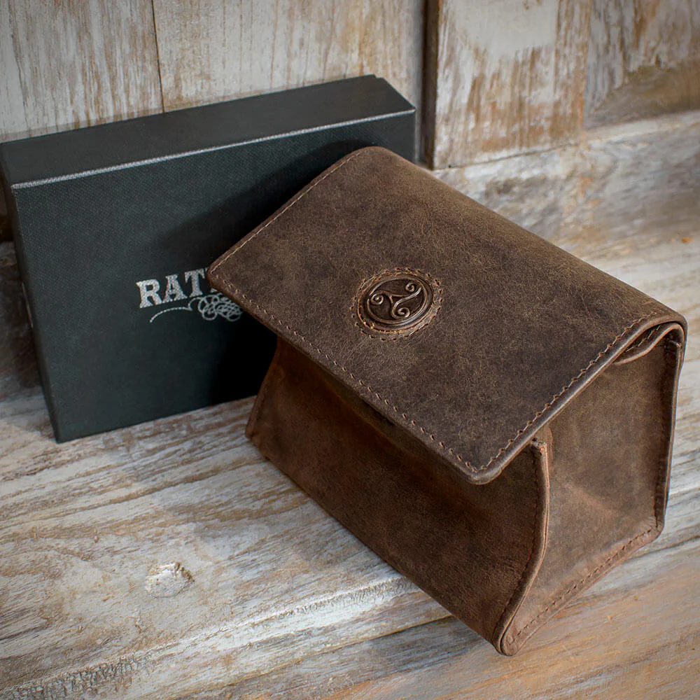 Rattray's Peat Leather Pipe Tobacco Pouch - Small Stand Up 2 - Image 3