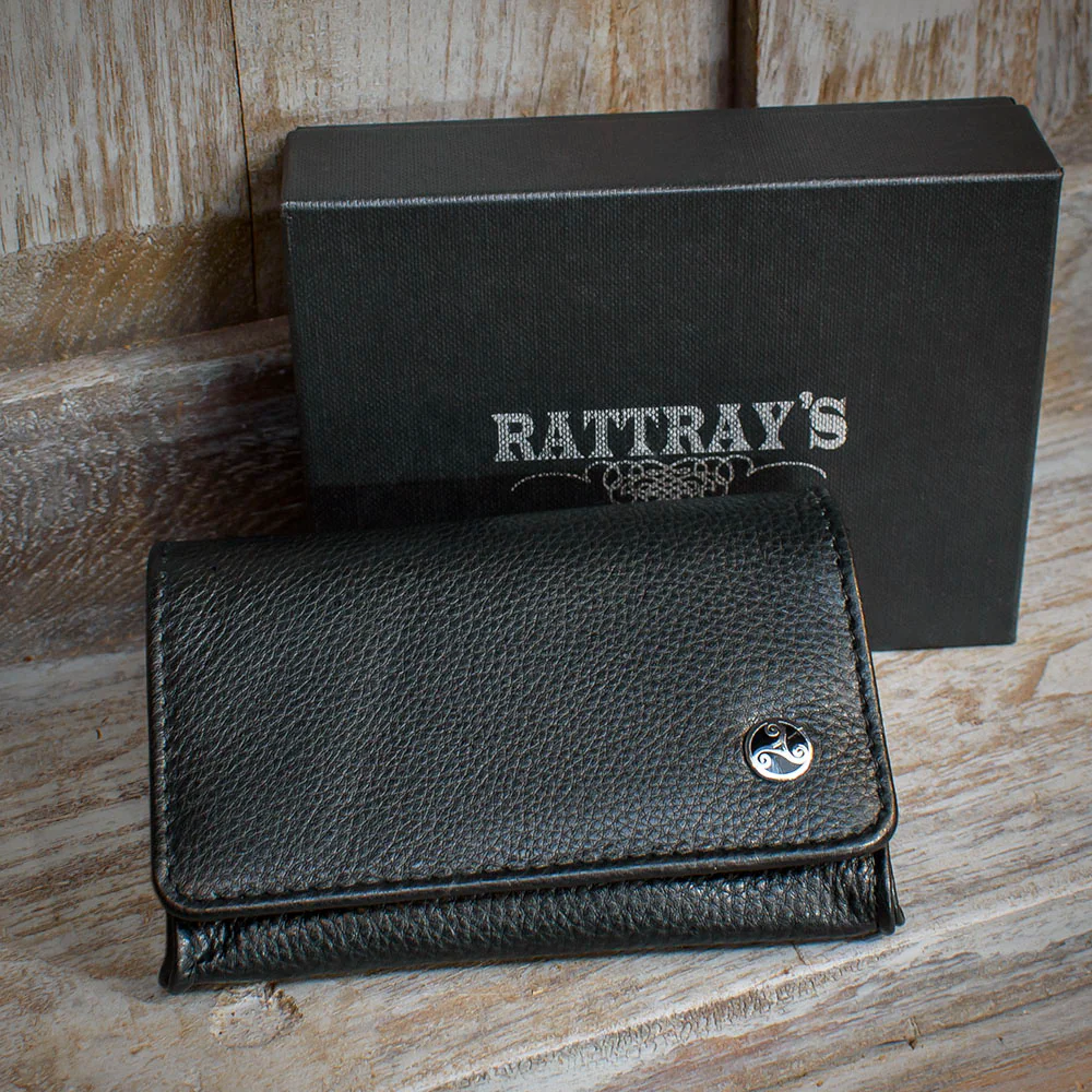Rattray's Black Knight Leather Pipe Tobacco Pouch - Small Stand Up 2