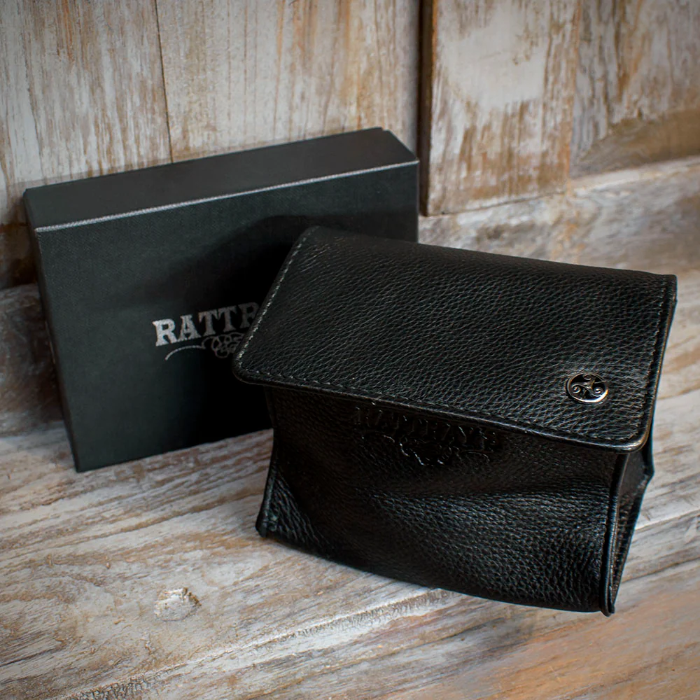 Rattray's Black Knight Leather Pipe Tobacco Pouch - Small Stand Up 2 - Image 2