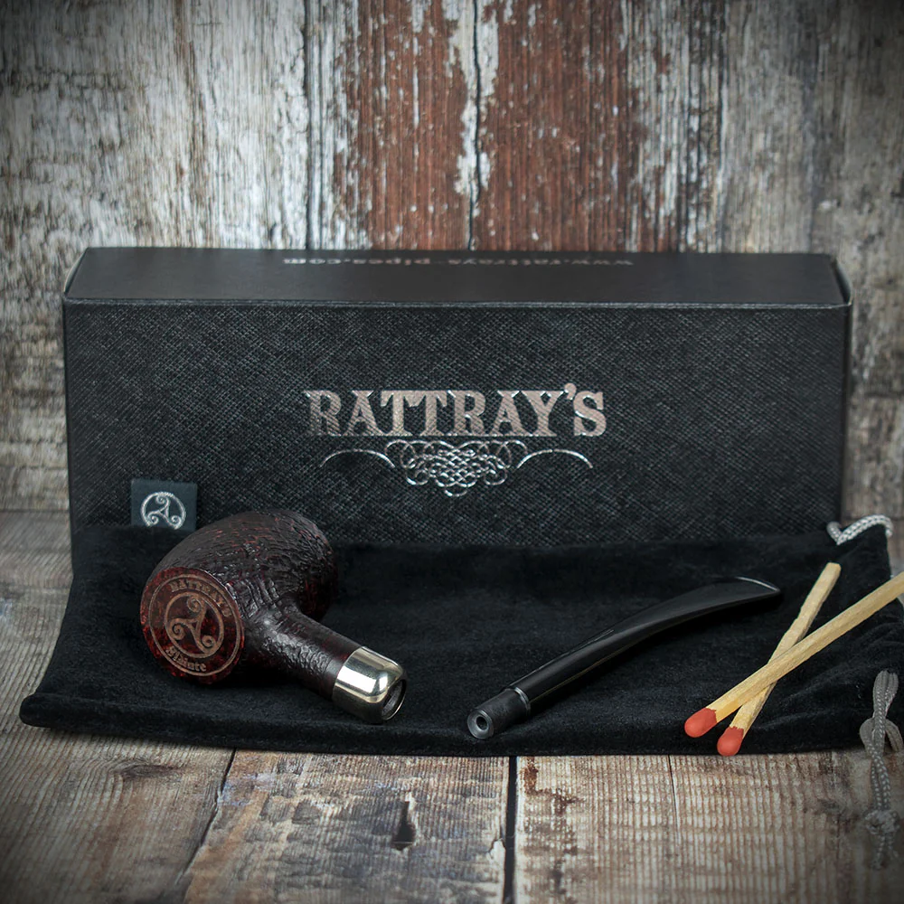 Rattray's Slainte Briar Smoking Pipe - Sandblast - Image 4