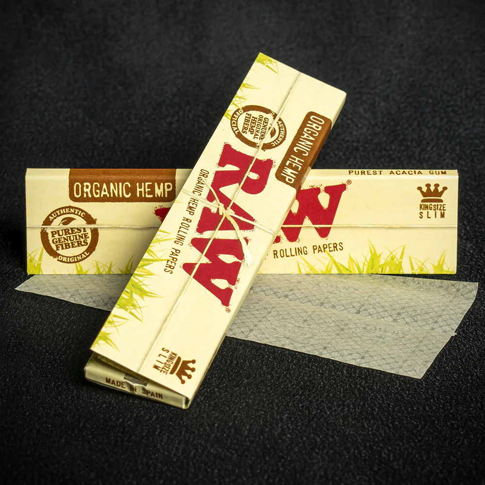 RAW King Size Slim Rolling Papers Organic - Bundle of 2