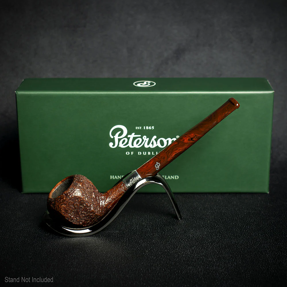 Peterson of Dublin Irish Harp Sandblasted Smoking Pipe - Shape 3085 - Image 2