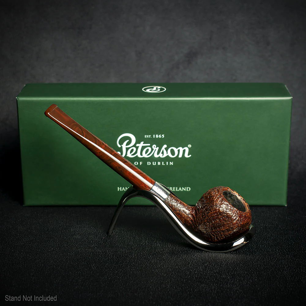 Peterson of Dublin Irish Harp Sandblasted Smoking Pipe - Shape 3085 - Image 3