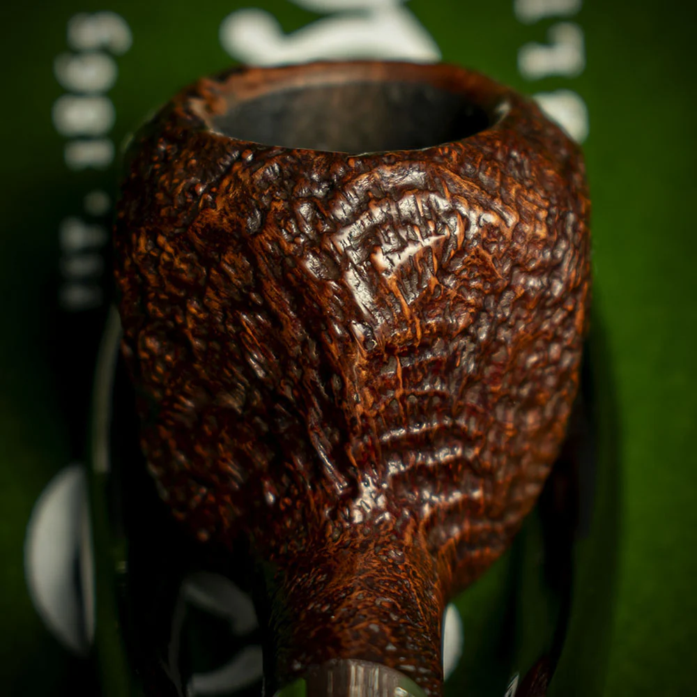 Peterson of Dublin Irish Harp Sandblasted Smoking Pipe - Shape 3085 - Image 7