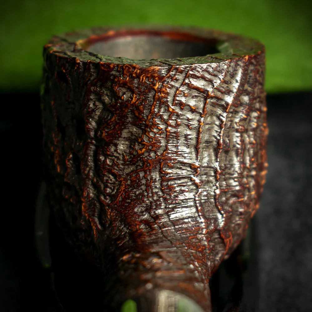 Peterson of Dublin Irish Harp Sandblasted Smoking Pipe - Shape 608 - Image 7