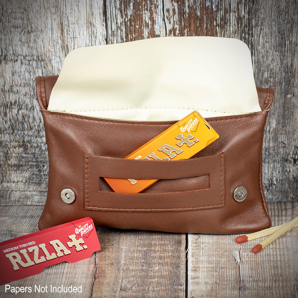 Sarome Leather Handrolling Pouch - Tan PO21T - Image 2