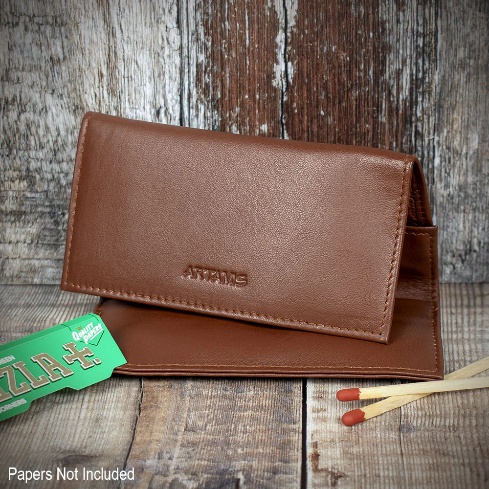 Sarome Leather Handrolling Pouch - Tan PO25T - Image 2