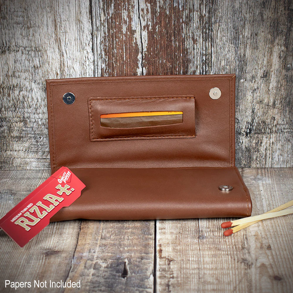 Sarome Leather Handrolling Pouch - Tan PO27T - Image 2