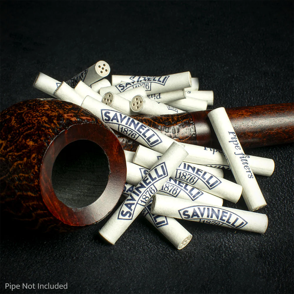 Savinelli Charcoal 6mm Pipe Filters - Tin of 100 - Image 2
