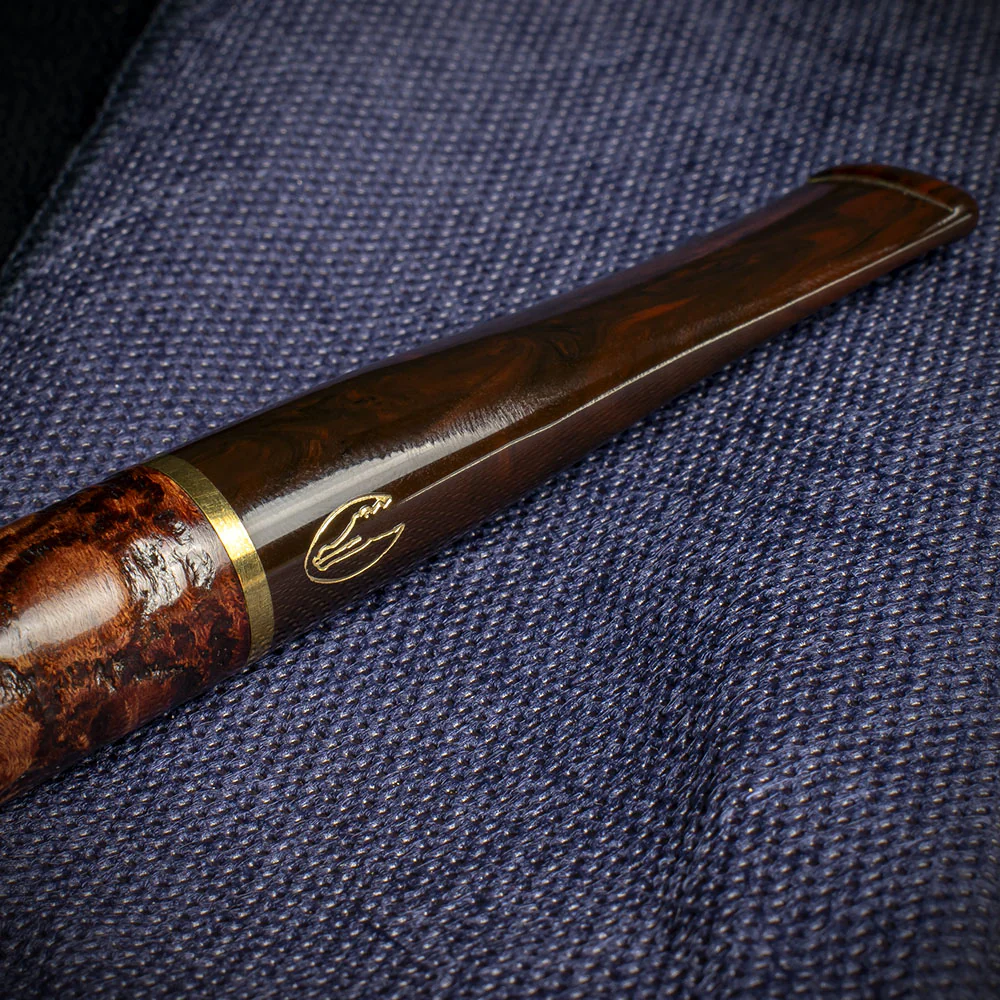 Savinelli Alligator Brown 6mm Briar Smoking Pipe - Shape 111 - Image 6