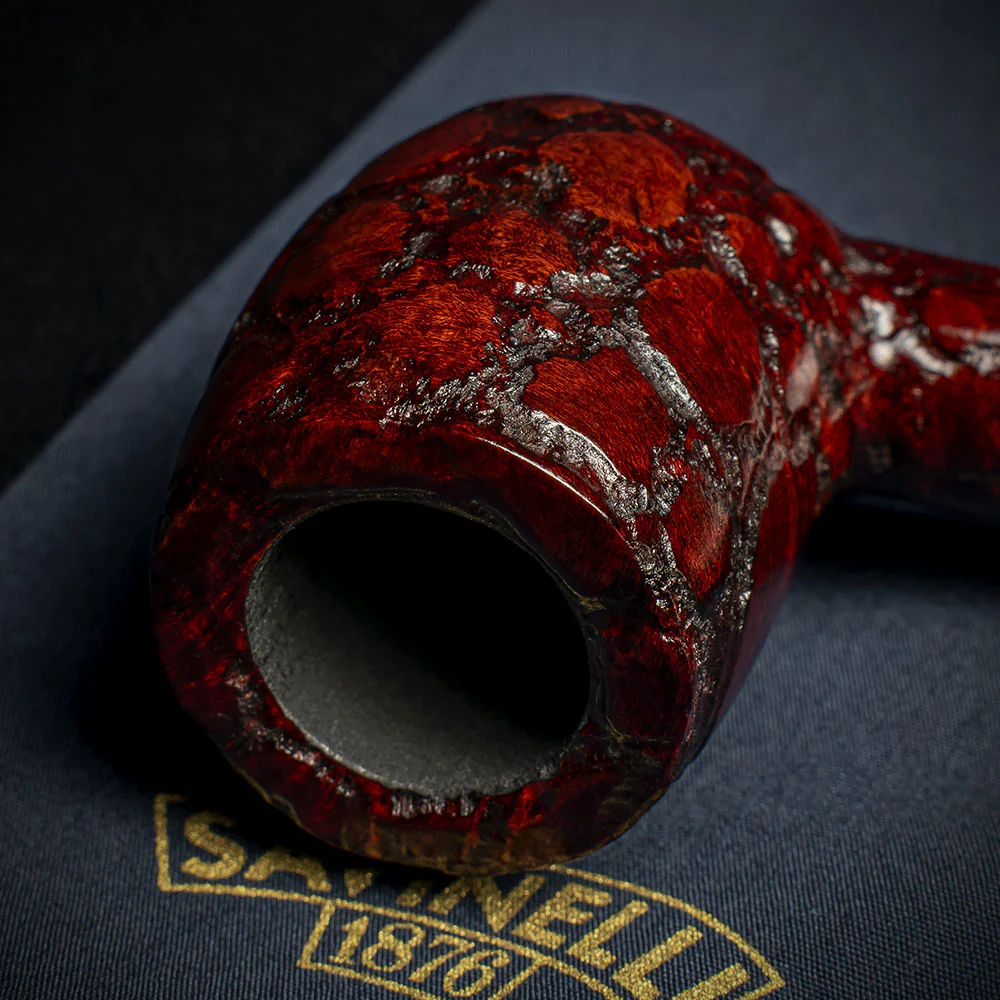 Savinelli Alligator Brown 6mm Briar Smoking Pipe - Shape 128 - Image 5