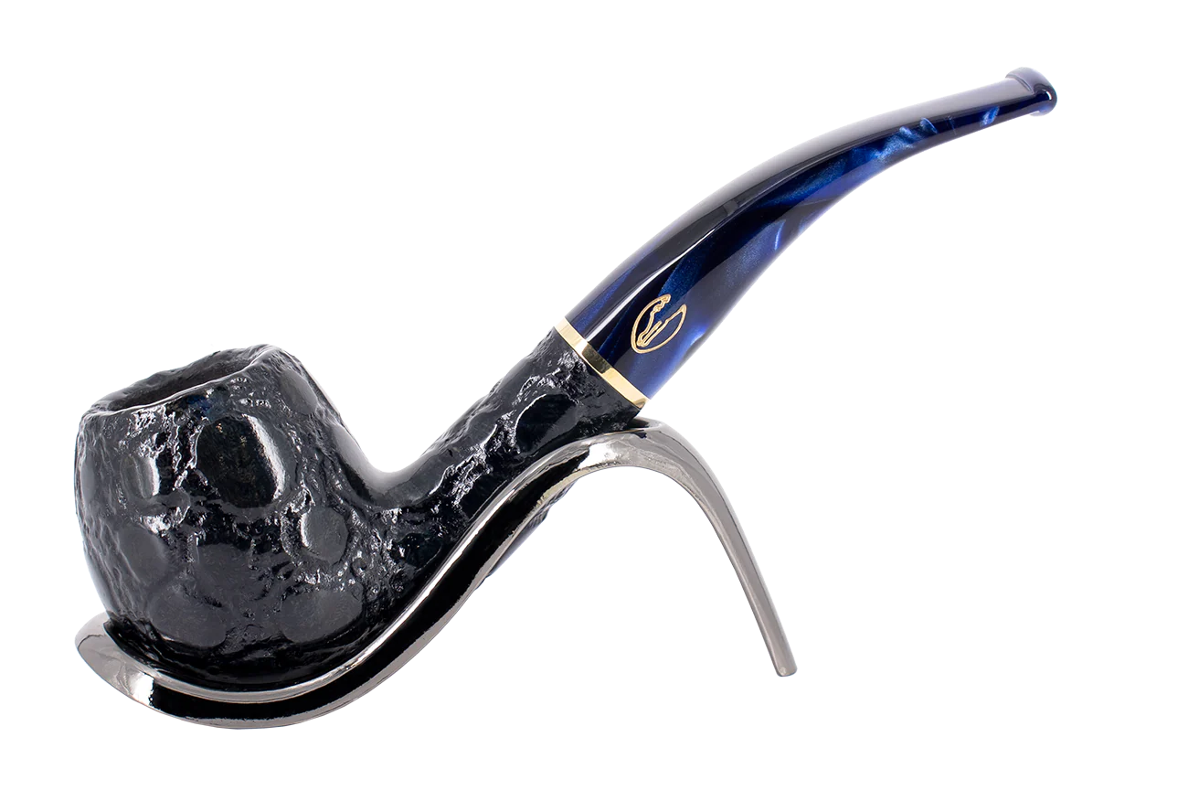 Savinelli Alligator Blue 6mm Briar Smoking Pipe - Shape 626