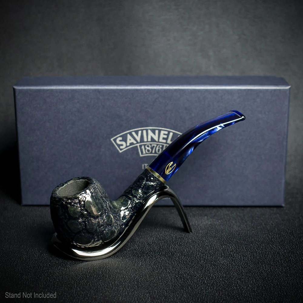 Savinelli Alligator Blue 6mm Briar Smoking Pipe - Shape 626 - Image 2