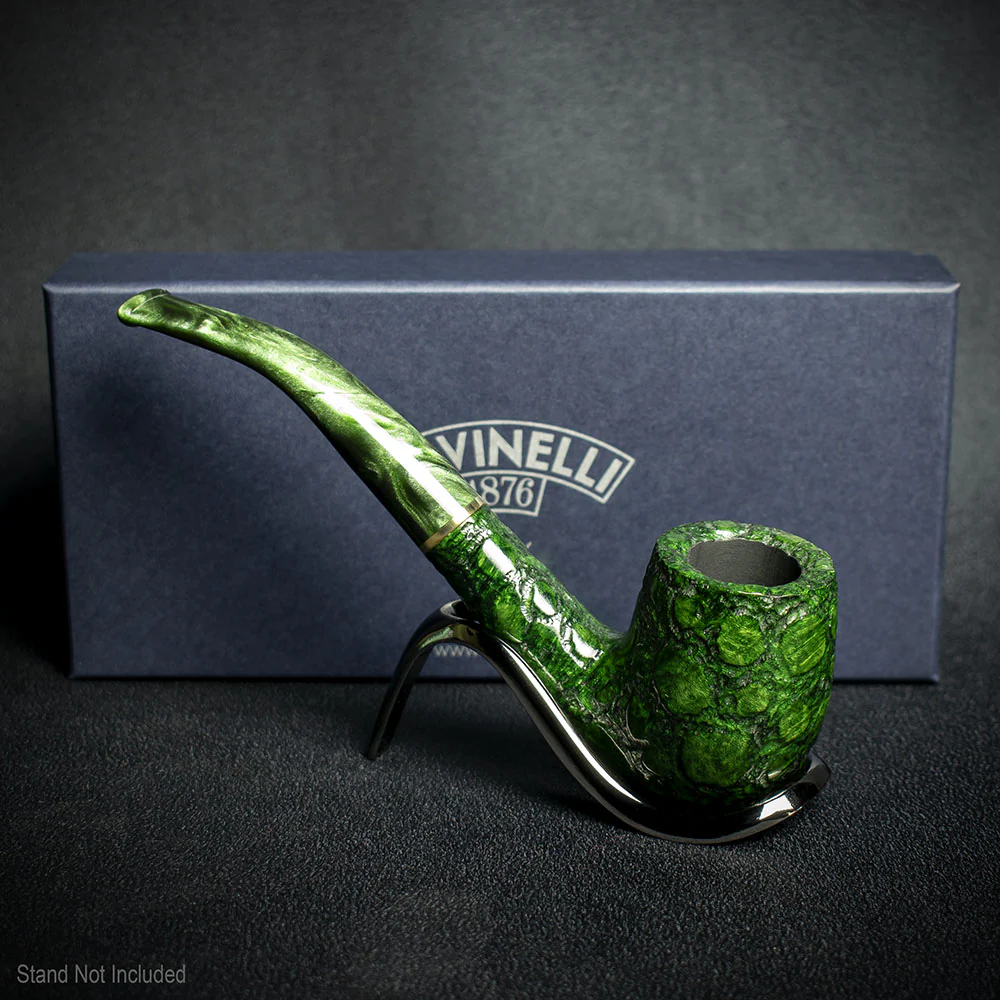 Savinelli Alligator Green 6mm Briar Smoking Pipe - Shape 606 - Image 3