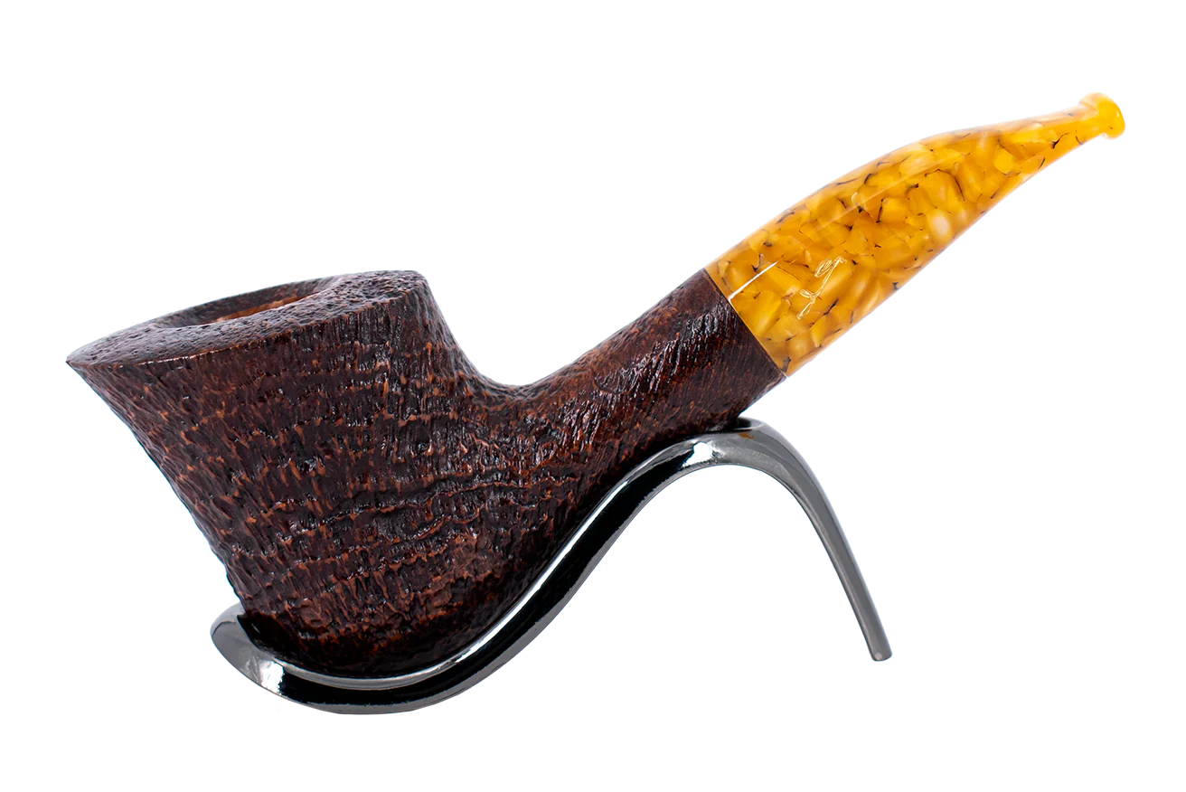 Savinelli Autograph (Limited Edition) Sandblast Brown Briar Pipe - 02
