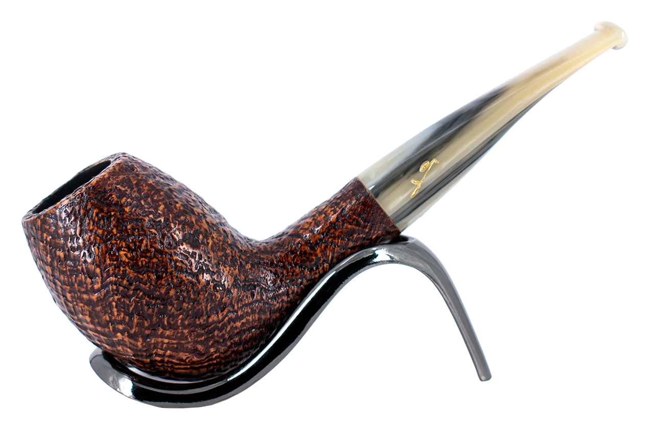 Savinelli Autograph (Limited Edition) Sandblast Brown Briar Pipe - 06