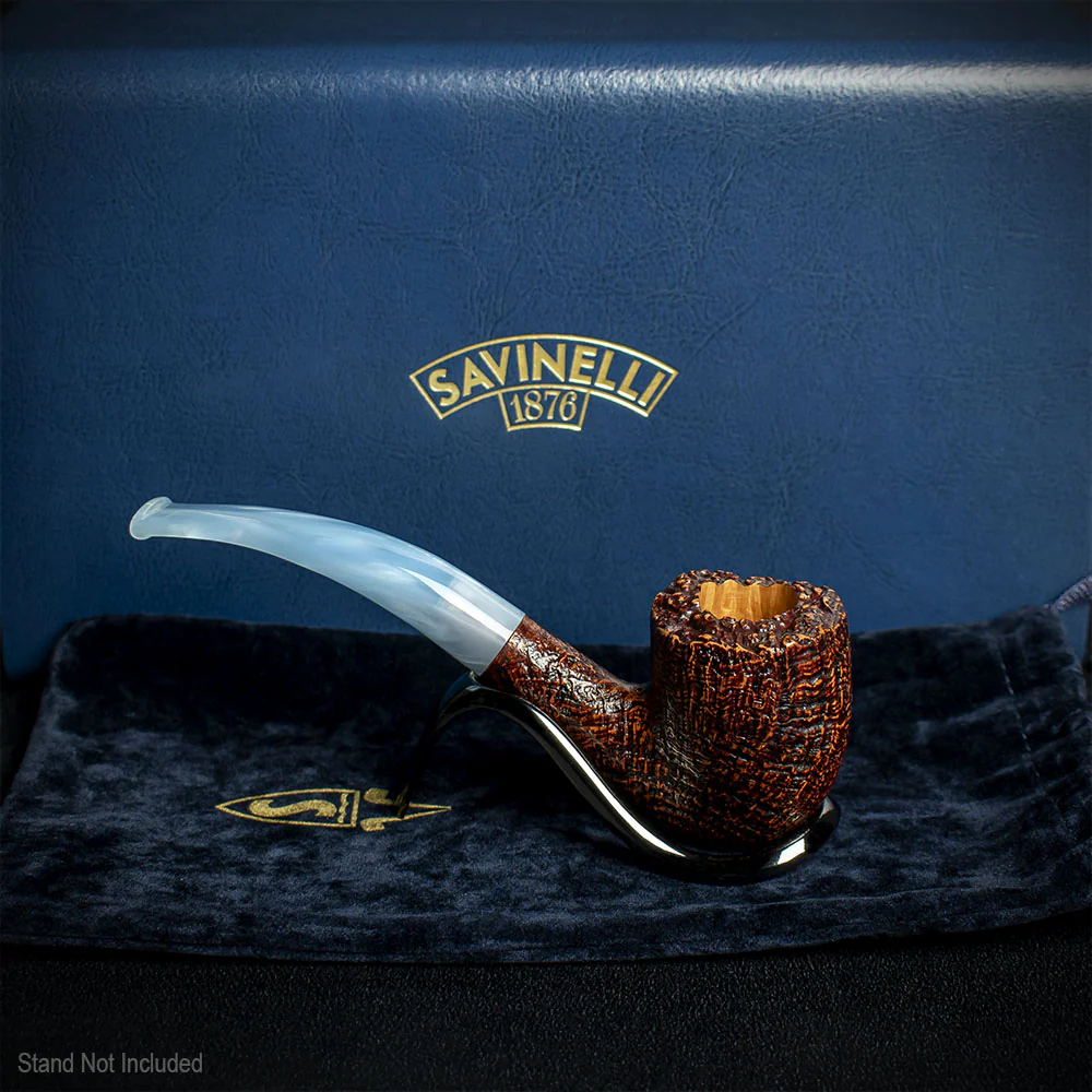 Savinelli Autograph (Limited Edition) Sandblast Brown Briar Pipe - 09 - Image 3
