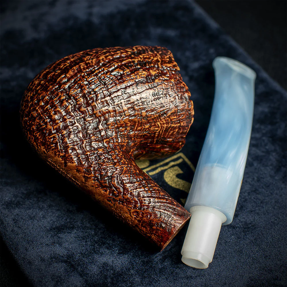 Savinelli Autograph (Limited Edition) Sandblast Brown Briar Pipe - 09 - Image 4